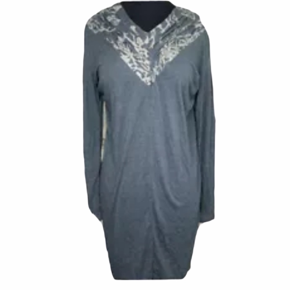 New Chalet Womens Dress Small Comfort Blue tan